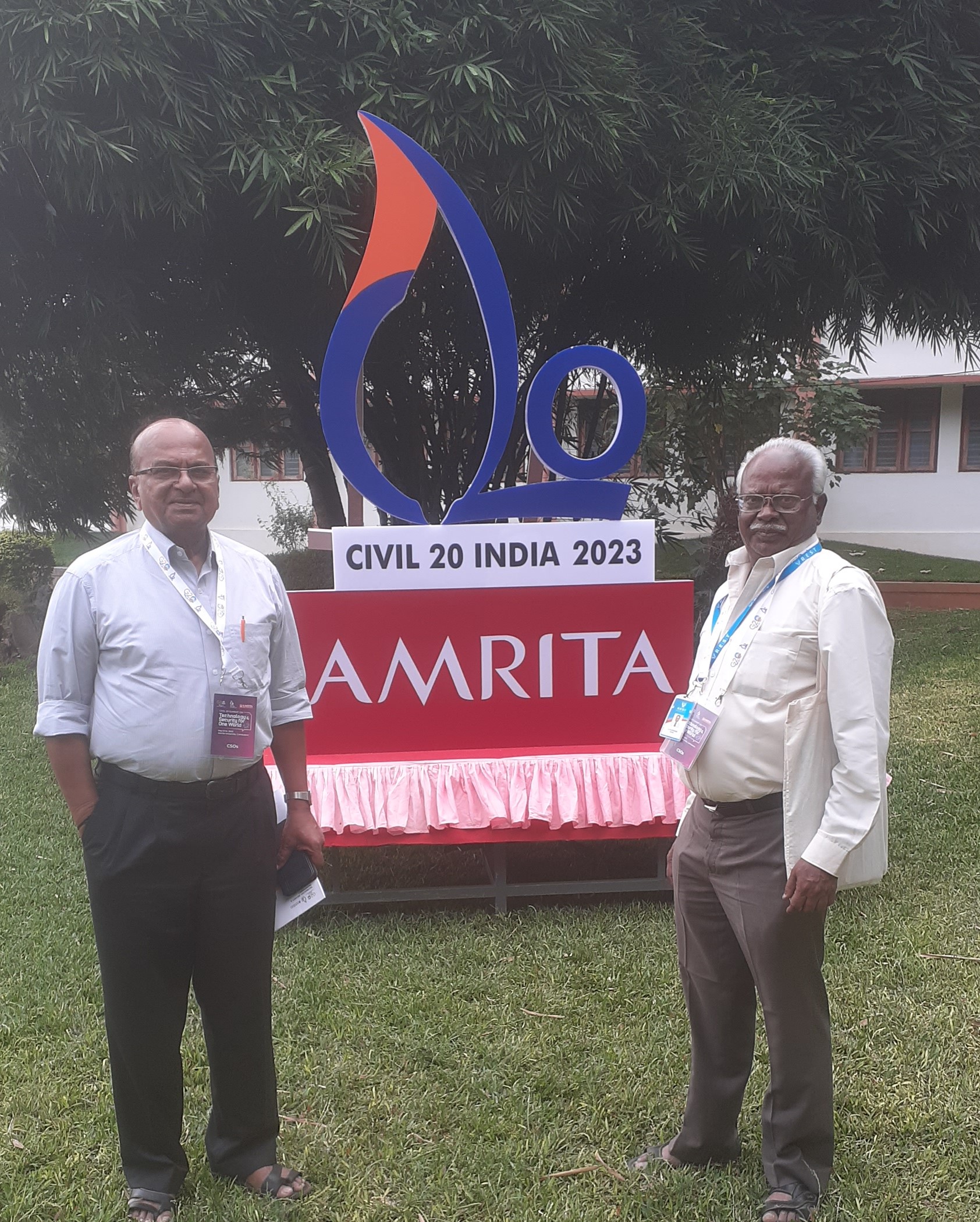 C20 – International Summit (Technology and Security for One World)- at Amrita School of Engineering Coimbatore, ON 13 th and 14th May 2023