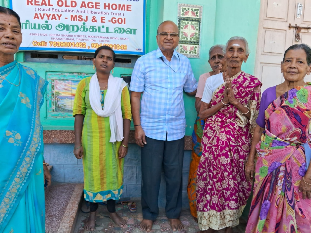 VISIT TO OLD AGE HOME AT DHARAPURAM- BY CEO SHRI. D. SRINIVASAN- 08-02-25